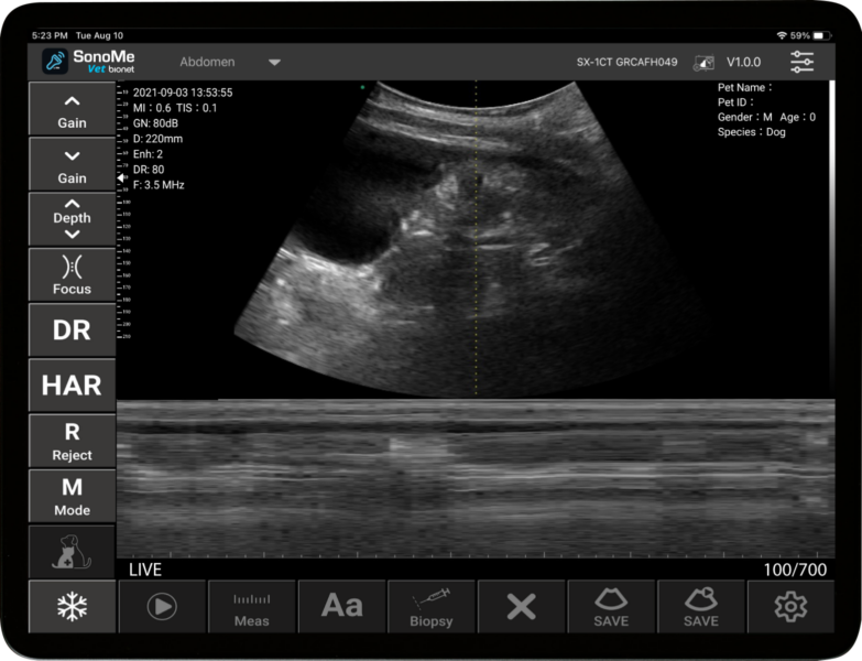 Sonome vet pad screen